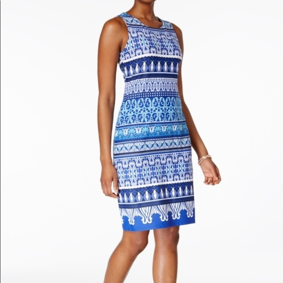 Charter Club Petrie printed Sheath Dress - Picture 2 of 3